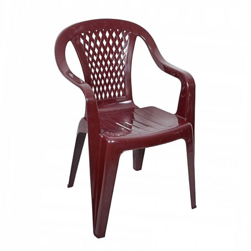 Пластиковое кресло «PL Селена» коричневое
