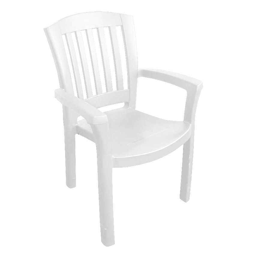 Пластиковое кресло «PL Анкона» белое