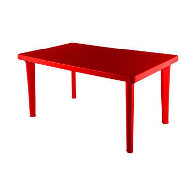 Стол пластиковый прямоугольный Красный