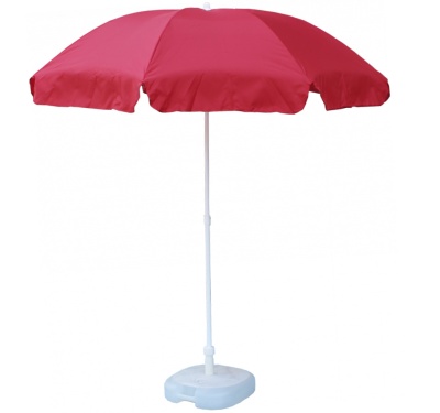 Зонт садовый ПЭ с наклоном, красный