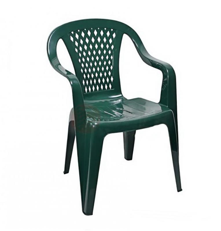 Пластиковое кресло «PL Селена» зелёное