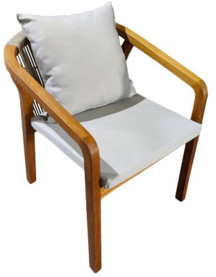Кресло деревянное с подушками Pablito