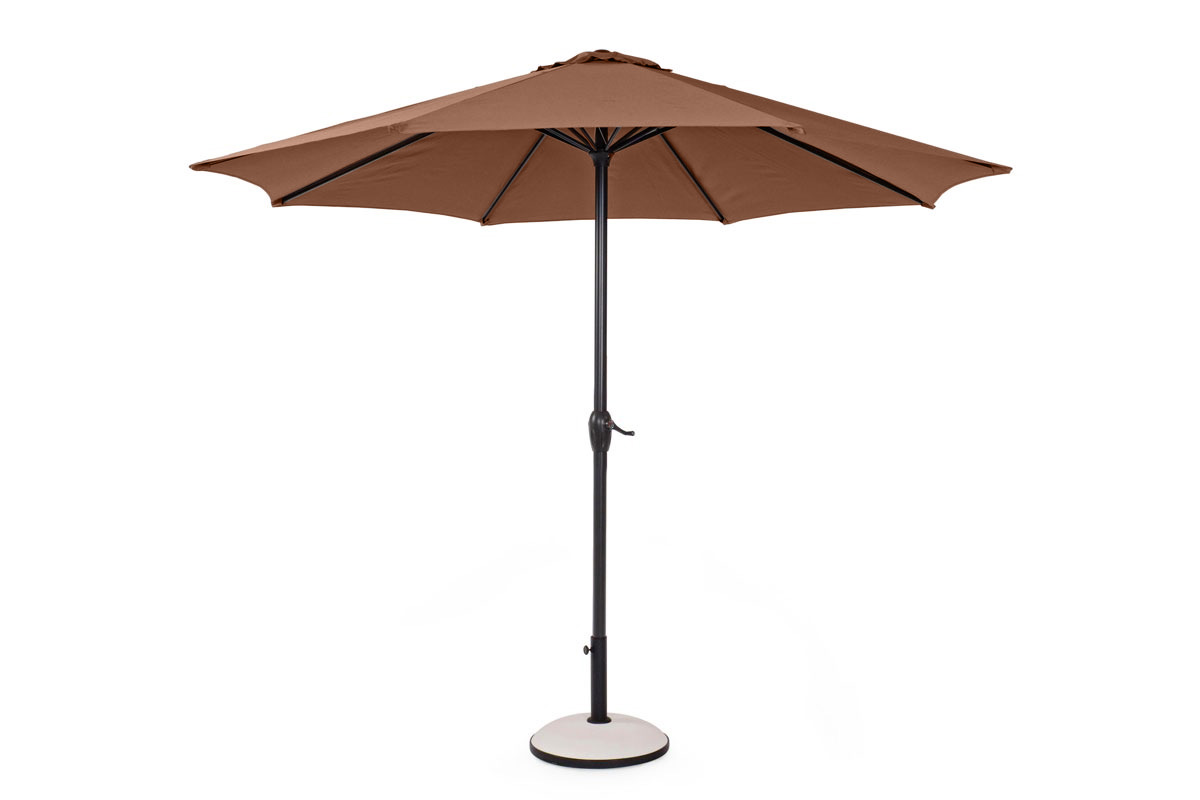 Зонт для бассейна с прямой опорной стойкой САЛЕРНО Коричневый Ø 3м