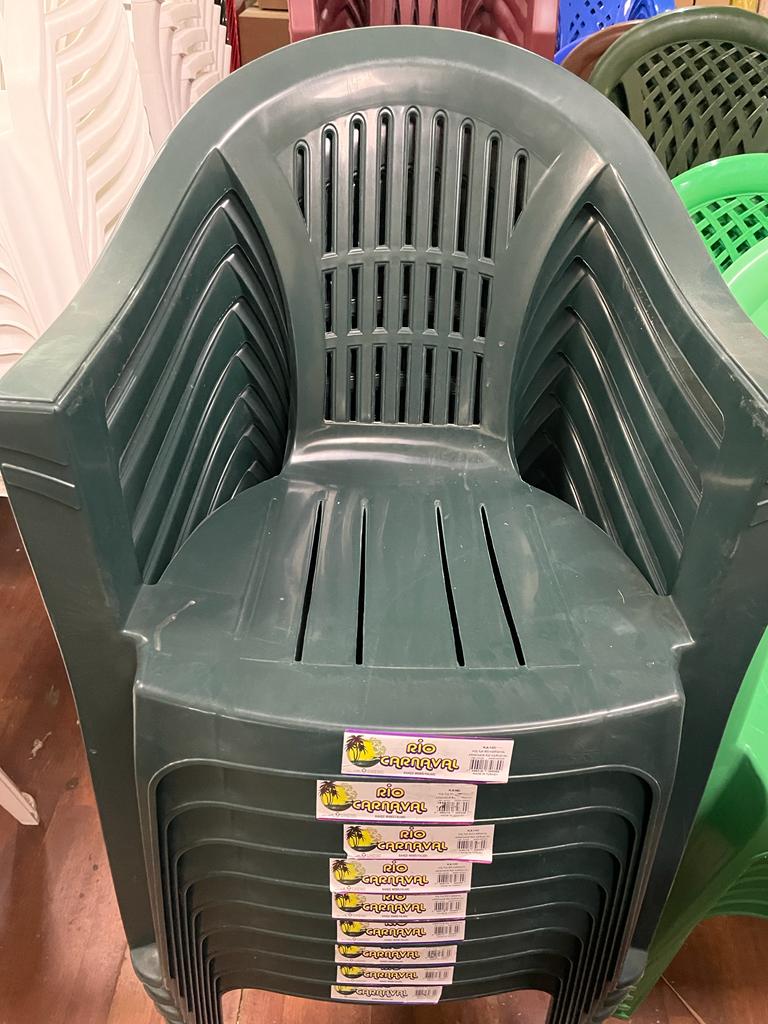 Кресло пластиковое "Турция К-100", зелёное