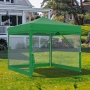 Тент садовый Helex 4351 3x3 полиэстер зеленый