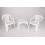 Пластиковое кресло «PL Пальмира» белое
